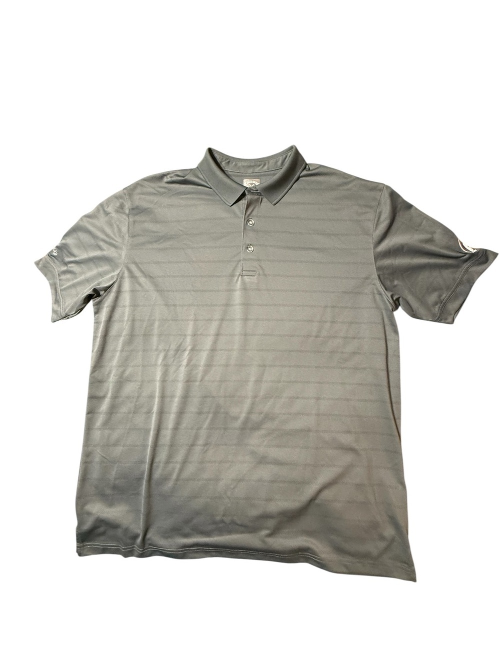 Callaway Men's XL Grey Opti-Vent Golf Polo Performance Short Sleeve